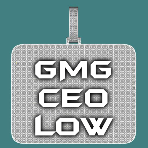 CUSTOM LETTER NECKLACE 3D BIG SQUARE