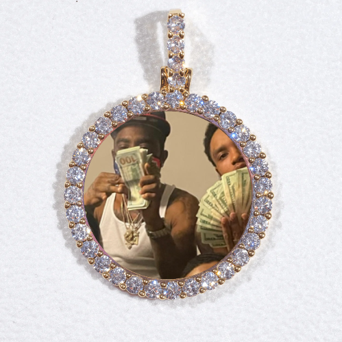 3D CIRCLE CUSTOM PICTURE PENDANT SMALL SIZE