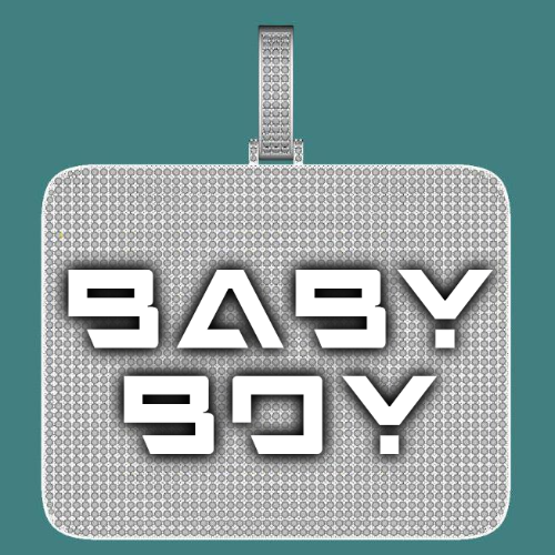 CUSTOM LETTER NECKLACE 3D BIG SQUARE