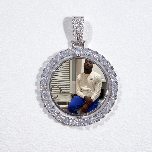 3D Spinning 2-Faced Custom Picture Pendant
