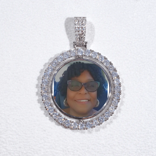 3D Spinning 2-Faced Custom Picture Pendant
