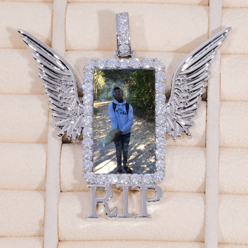 RIP WING 3D CUSTOM PICTURE PENDANT