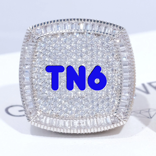 CUSTOM LETTER 3D ICED RING