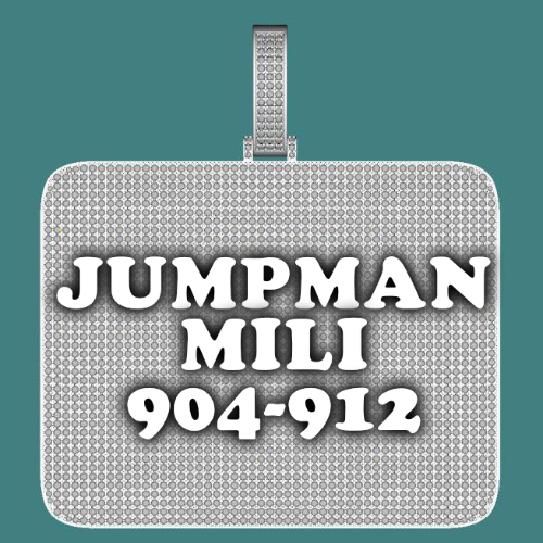 CUSTOM LETTER NECKLACE 3D BIG SQUARE