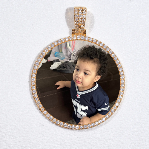 MEDIUM 3D CIRCLE CUSTOM PICTURE PENDANT