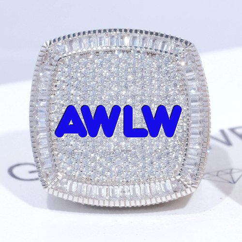CUSTOM LETTER 3D ICED RING