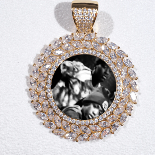 Large 3D Wheat Ear Custom Picture Pendant