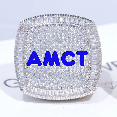 CUSTOM LETTER 3D ICED RING