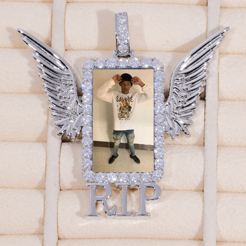 RIP WING 3D CUSTOM PICTURE PENDANT
