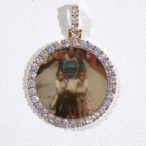 3D CIRCLE CUSTOM PICTURE PENDANT SMALL SIZE
