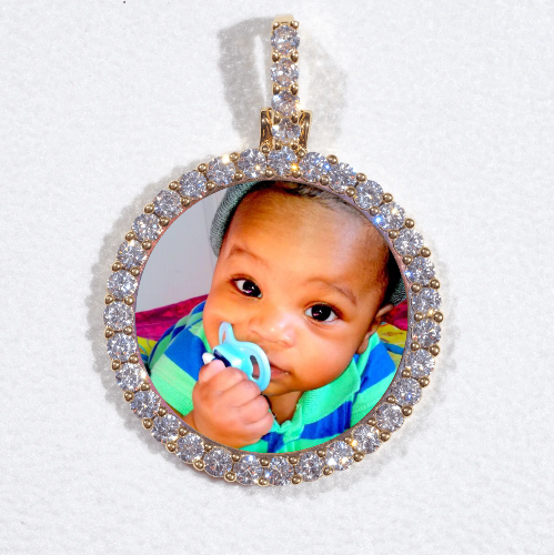 3D CIRCLE CUSTOM PICTURE PENDANT SMALL SIZE
