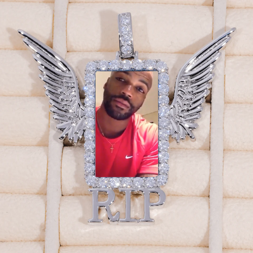 RIP WING 3D CUSTOM PICTURE PENDANT