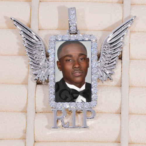 RIP WING 3D CUSTOM PICTURE PENDANT