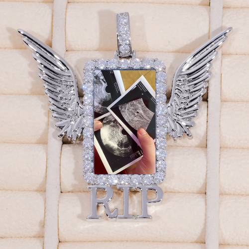 RIP WING 3D CUSTOM PICTURE PENDANT