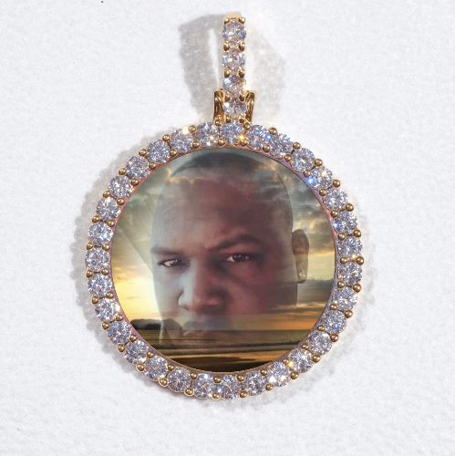 3D CIRCLE CUSTOM PICTURE PENDANT SMALL SIZE