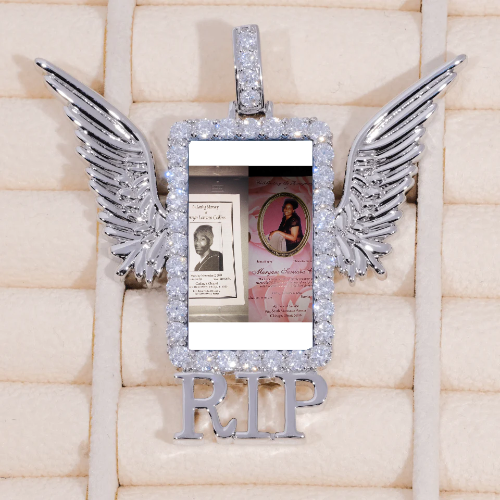 RIP WING 3D CUSTOM PICTURE PENDANT