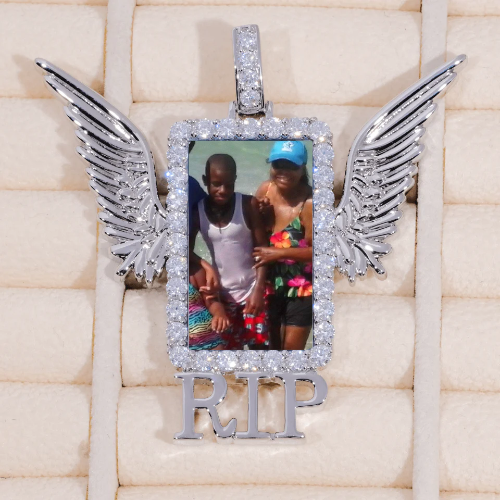 RIP WING 3D CUSTOM PICTURE PENDANT