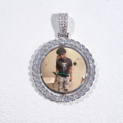 3D Spinning 2-Faced Custom Picture Pendant
