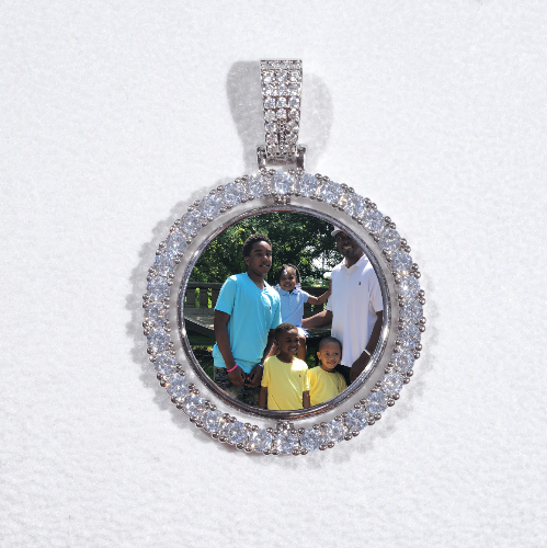 3D Spinning 2-Faced Custom Picture Pendant