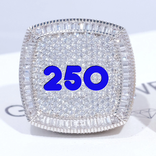 CUSTOM LETTER 3D ICED RING