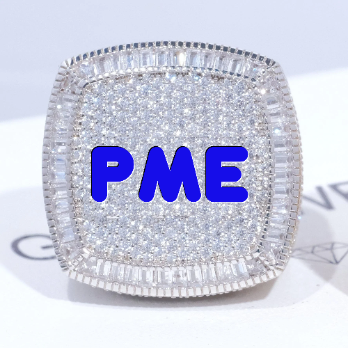 CUSTOM LETTER 3D ICED RING