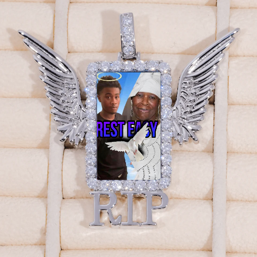 RIP WING 3D CUSTOM PICTURE PENDANT