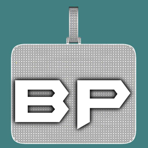 CUSTOM LETTER NECKLACE 3D BIG SQUARE