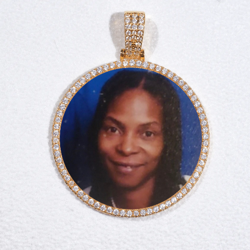 MEDIUM 3D CIRCLE CUSTOM PICTURE PENDANT