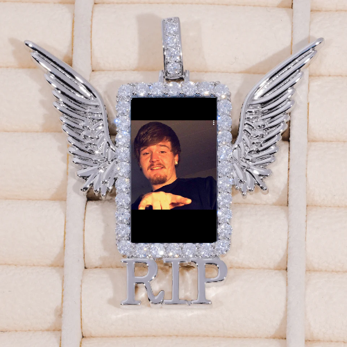 RIP WING 3D CUSTOM PICTURE PENDANT