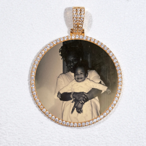 MEDIUM 3D CIRCLE CUSTOM PICTURE PENDANT