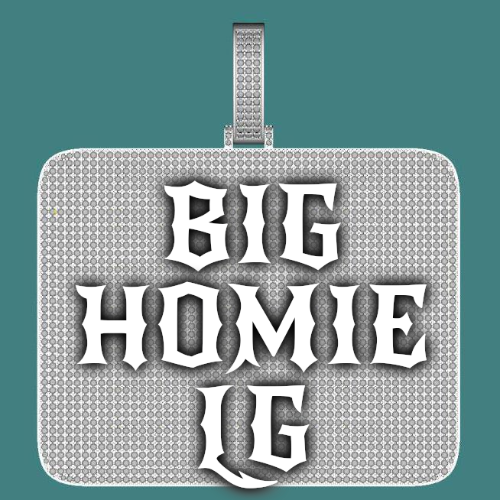 CUSTOM LETTER NECKLACE 3D BIG SQUARE