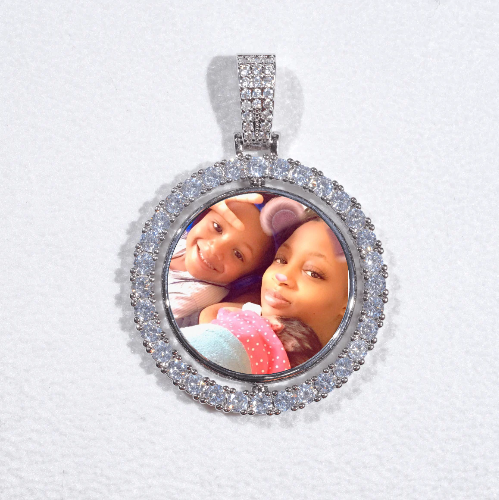 3D Spinning 2-Faced Custom Picture Pendant