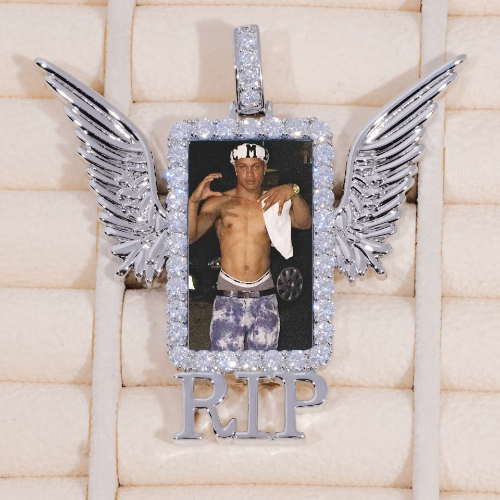 RIP WING 3D CUSTOM PICTURE PENDANT
