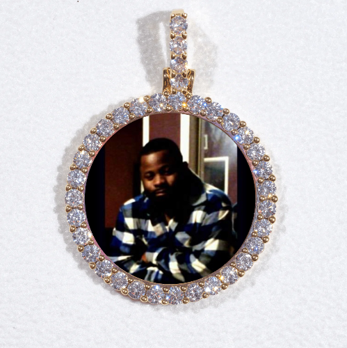 3D CIRCLE CUSTOM PICTURE PENDANT SMALL SIZE