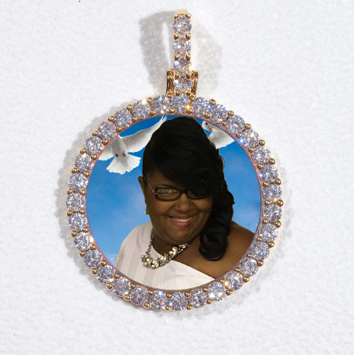 3D CIRCLE CUSTOM PICTURE PENDANT SMALL SIZE