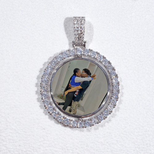 3D Spinning 2-Faced Custom Picture Pendant