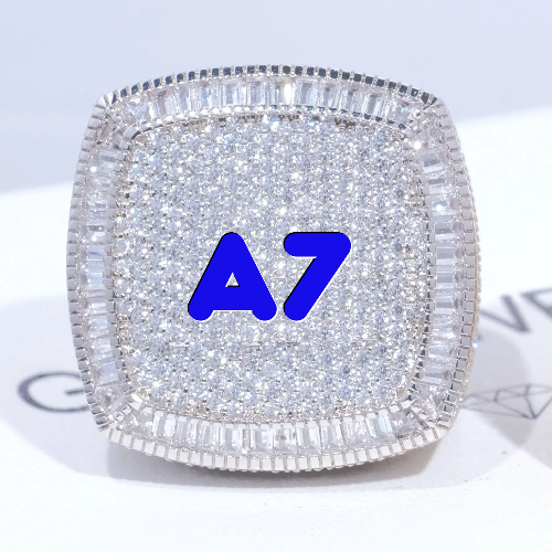 CUSTOM LETTER 3D ICED RING