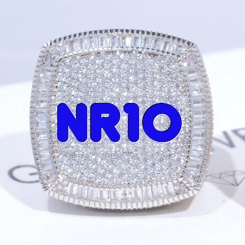 CUSTOM LETTER 3D ICED RING