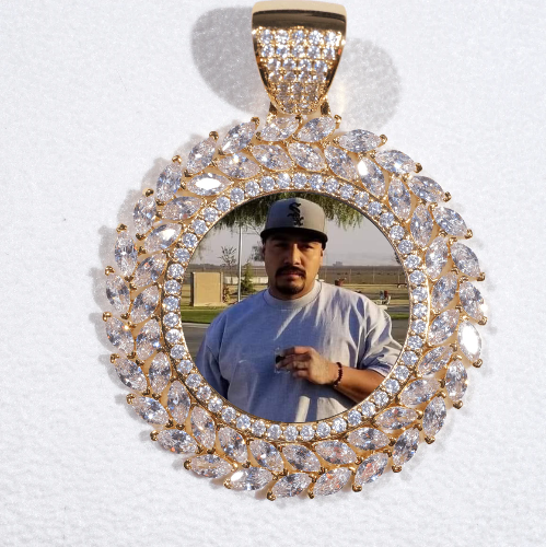 Large 3D Wheat Ear Custom Picture Pendant