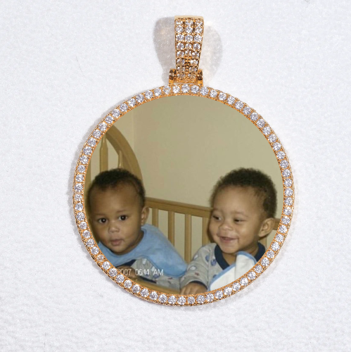 MEDIUM 3D CIRCLE CUSTOM PICTURE PENDANT