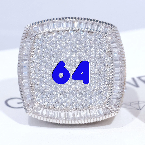 CUSTOM LETTER 3D ICED RING