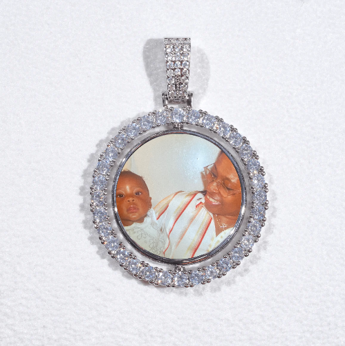 3D Spinning 2-Faced Custom Picture Pendant