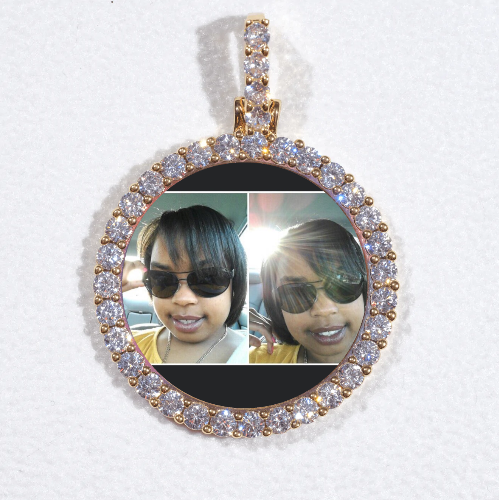 3D CIRCLE CUSTOM PICTURE PENDANT SMALL SIZE