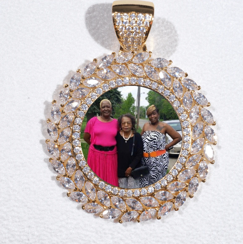 Large 3D Wheat Ear Custom Picture Pendant