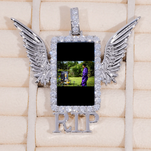 RIP WING 3D CUSTOM PICTURE PENDANT
