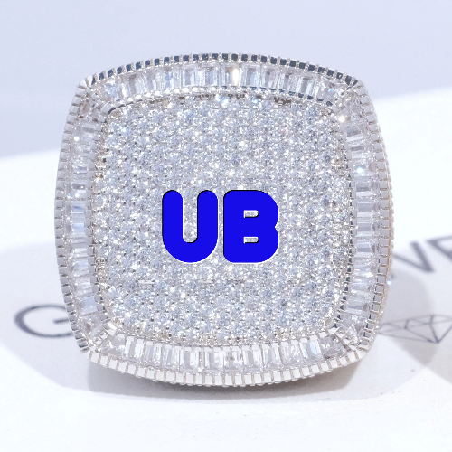 CUSTOM LETTER 3D ICED RING