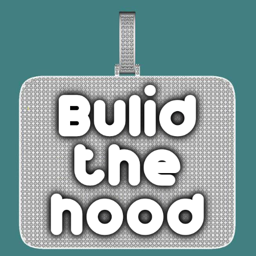 CUSTOM LETTER NECKLACE 3D BIG SQUARE