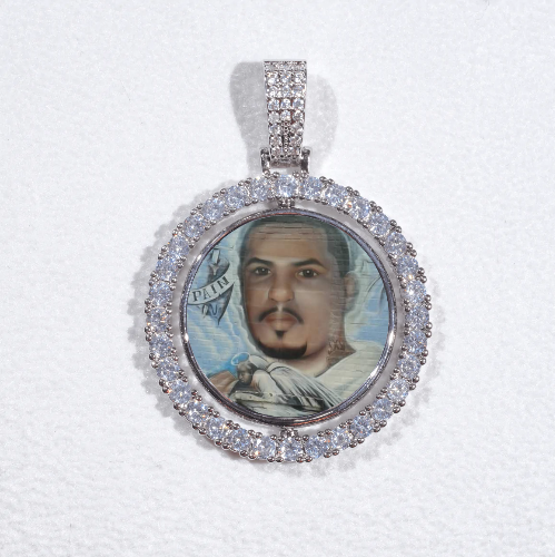 3D Spinning 2-Faced Custom Picture Pendant
