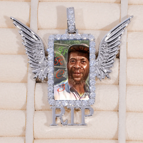 RIP WING 3D CUSTOM PICTURE PENDANT