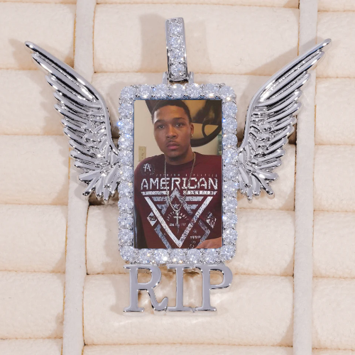 RIP WING 3D CUSTOM PICTURE PENDANT